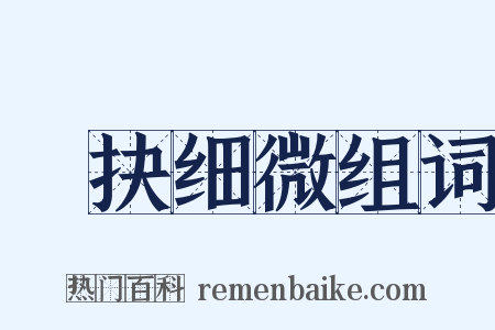 擿抉细微组词是什么意思的图片